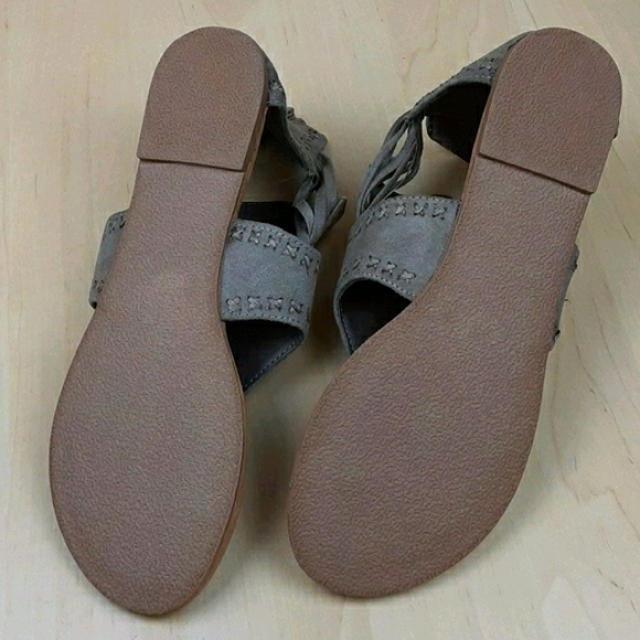 Altar'd State Leather Zip Back Sandals - Picture 7 of 8